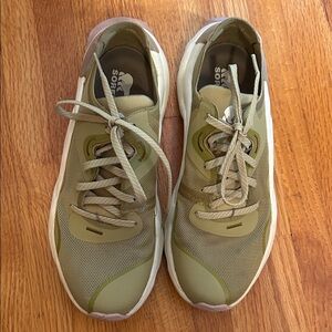Sorel Sage Green Lace-Up Sneakers